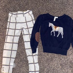 Janie and Jack girls sweater and pants
